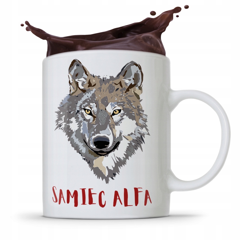 Kubek Na Dzień Ojca Dla Taty Samiec Alfa Z Nadrukiem Ze Zdjęciem