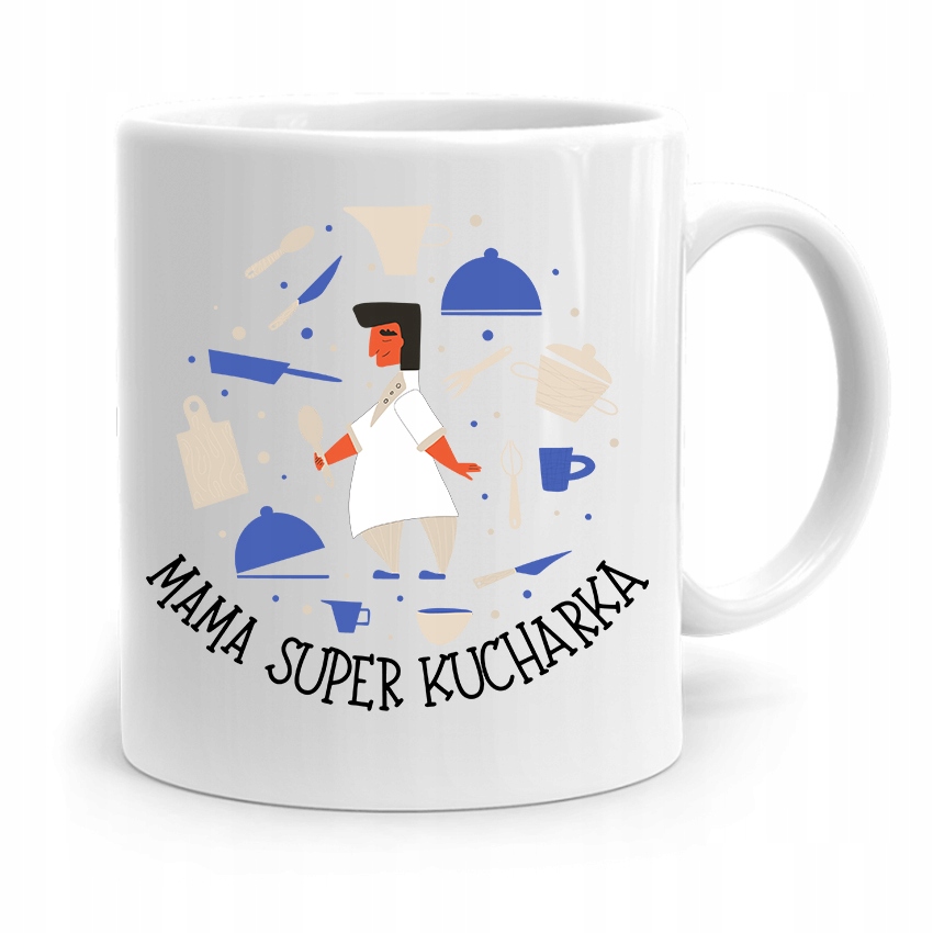 Kubek Prezent Dla Mamy Matki Mama Super Kucharka Z Nadrukiem Ze Zdjęciem