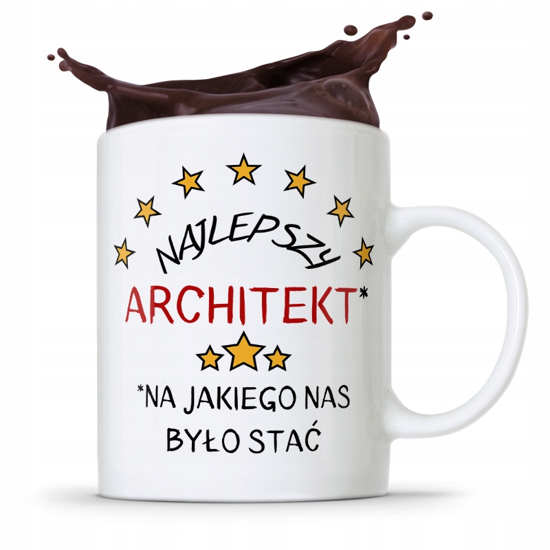 Kubek Architekta Projektanta Najlepszy Architekt Z Nadrukiem Ze Zdjęciem