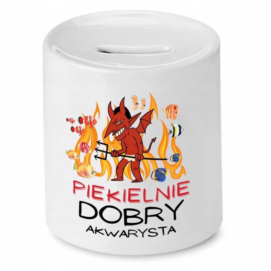 Dla Akwarysty Skarbonka Piekielnie Dobry Akwarysta Z Nadrukiem Ze Zdjęciem