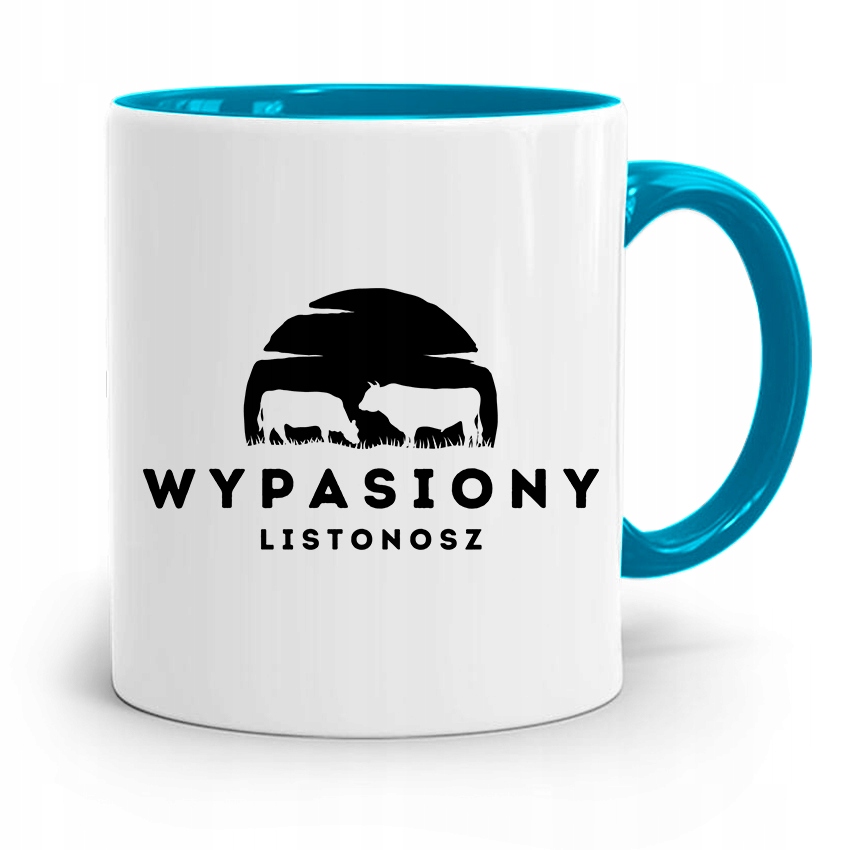 Kubek Błękitny Prezent Dla Listonosza Wypasiony Z Nadrukiem Ze Zdjęciem