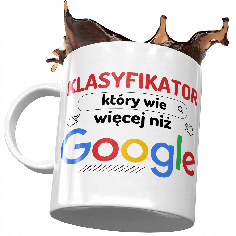 Kubek Dla Klasyfikatora Klasyfikator Wie Więcej Z Nadrukiem Ze Zdjęciem