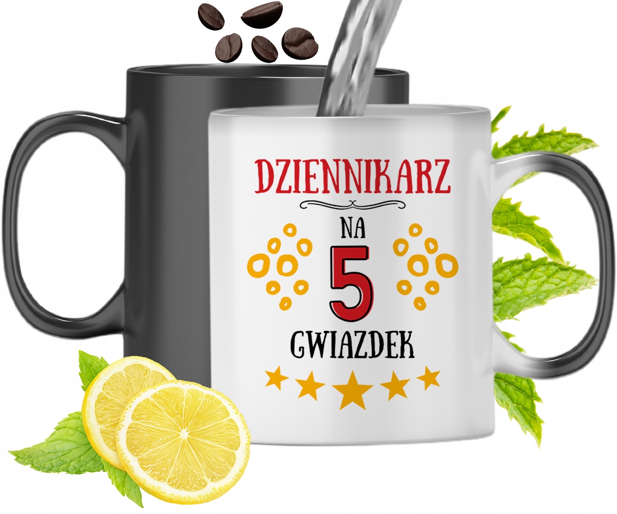 Dla Dziennikarza Kubek Magiczny Na Prezent Z Nadrukiem Ze Zdjęciem