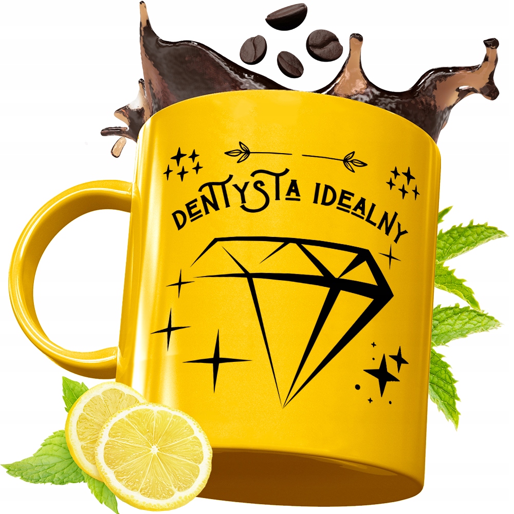 Złoty Kubek Premium Dla Dentysty Prezent Z Nadrukiem Ze Zdjęciem