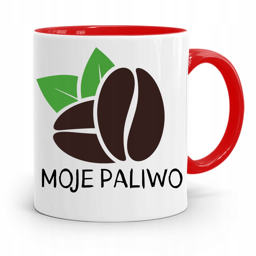 Kubek Czerwony Dla Mechanika Kawa Moje Paliwo Z Nadrukiem Ze Zdjęciem