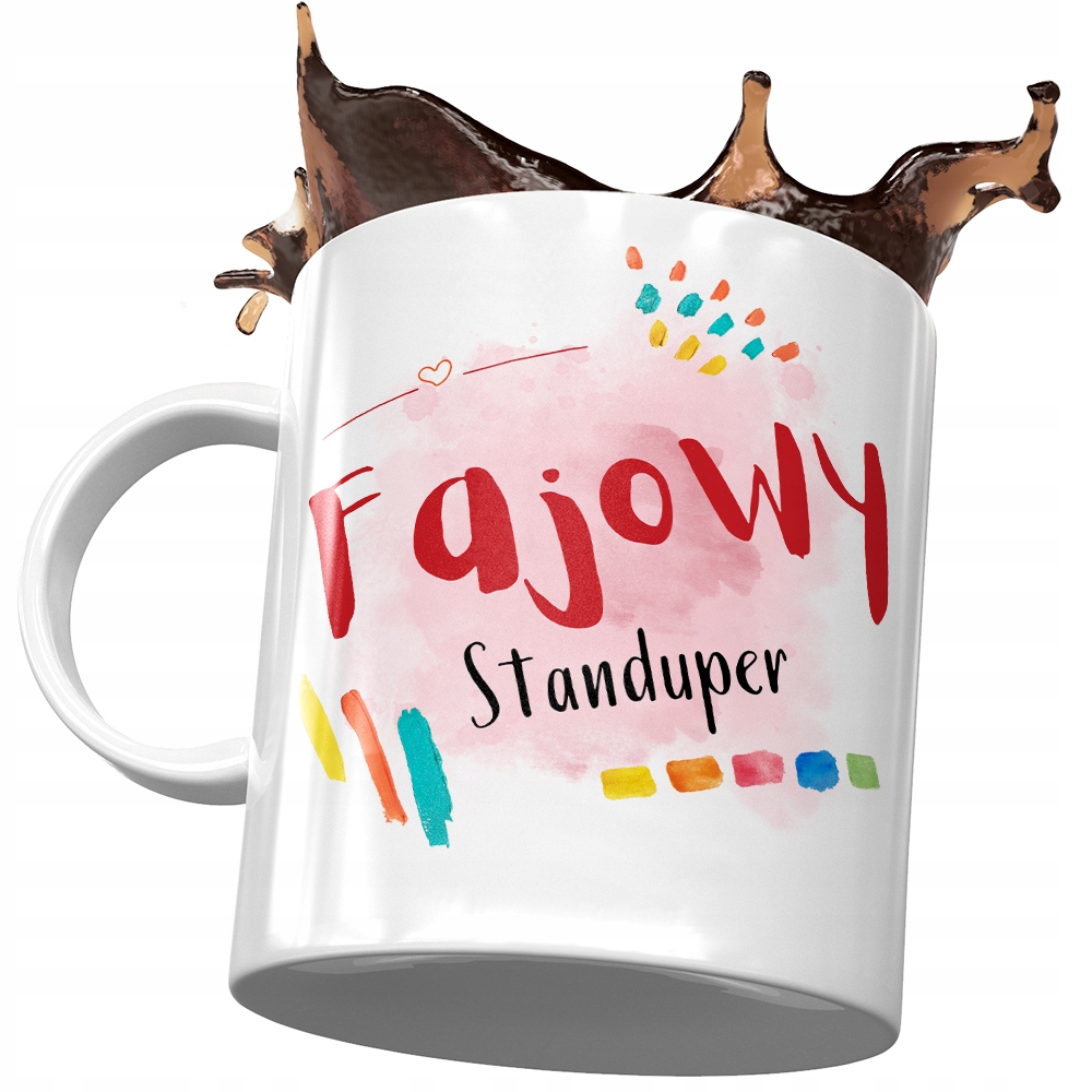 Kubek Dla Standupera Fajowy Standuper Prezent Z Nadrukiem Ze Zdjęciem