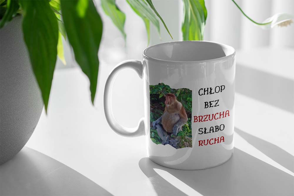 Kubek Prezent Śmieszny Nosacz Za Darmo To Biere Z Nadrukiem Ze Zdjęciem