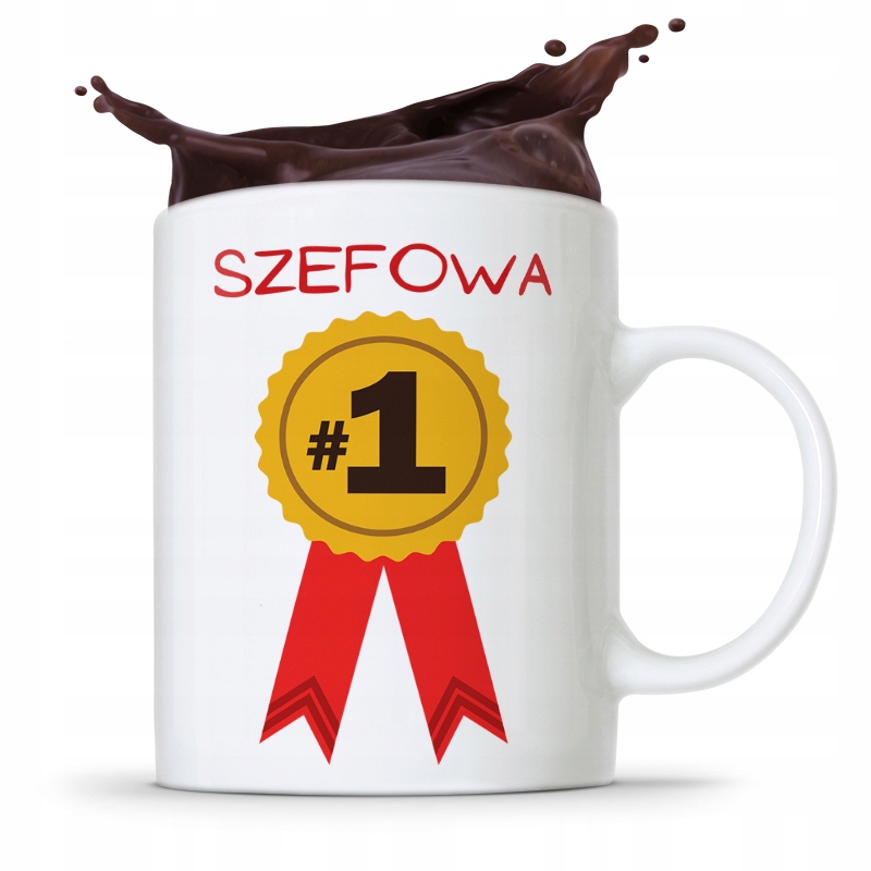 Kubek Prezent Dla Szefowej Szefowa Numer Jeden Z Nadrukiem Ze Zdjęciem