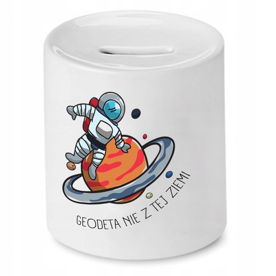 Skarbonka Dla Geodety Nie Z Tej Ziemi Prezent Z Nadrukiem Ze Zdjęciem