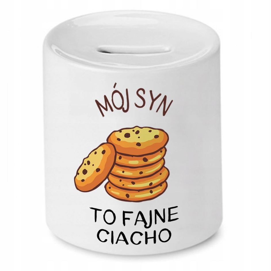 Skarbonka Dla Syna Mój Syn To Fajne Ciacho Prezent Z Nadrukiem Ze Zdjęciem