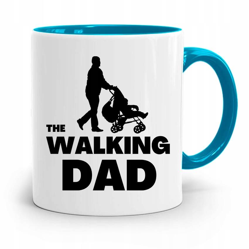 Kubek Błękitny Dla Taty Ojca The Walking Dad Z Nadrukiem Ze Zdjęciem