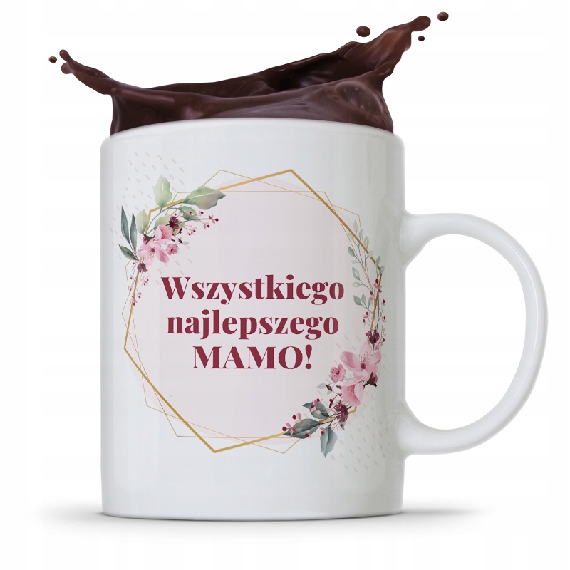 Kubek Prezent Dla Mamy Wszystkiego Najlepszego Z Nadrukiem Ze Zdjęciem