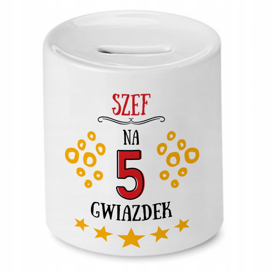Dla Szefa Skarbonka Na Urodziny Na Prezent Z Nadrukiem Ze Zdjęciem