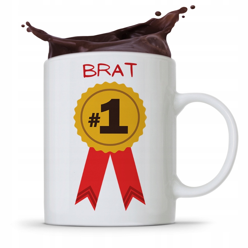 Kubek Prezent Dla Brata Braciszek Numer Jeden Z Nadrukiem Ze Zdjęciem