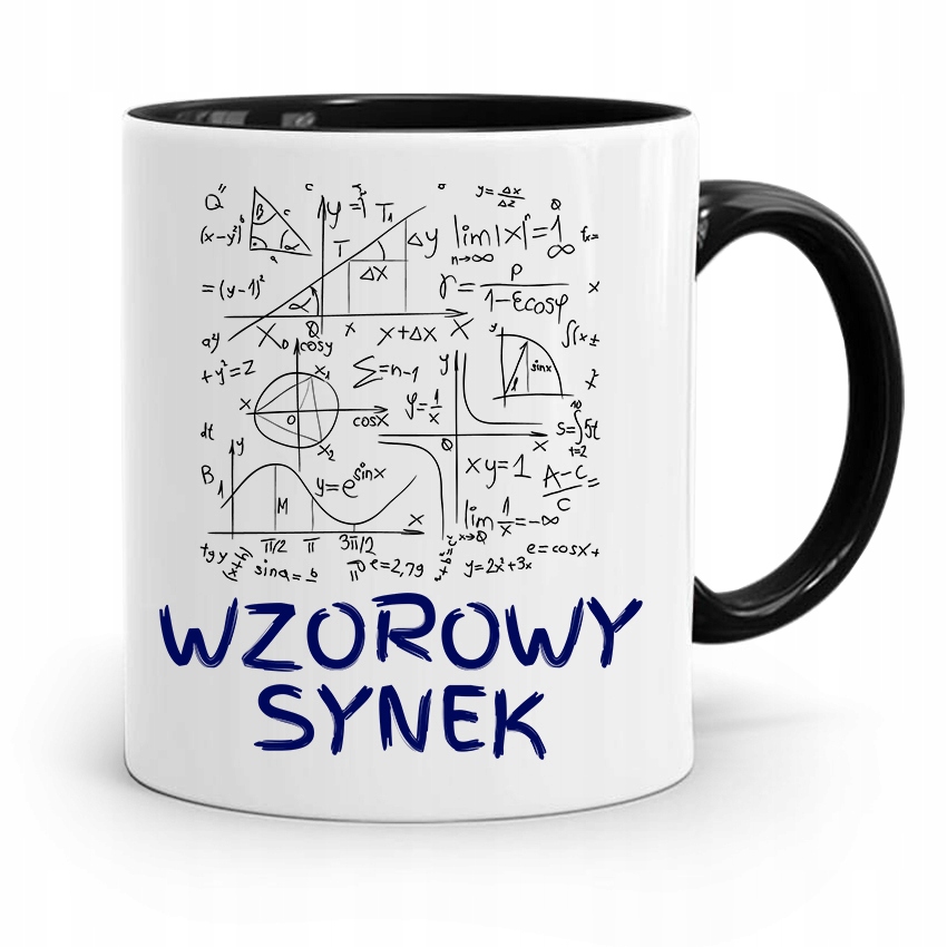 Kubek Czarny Prezent Dla Syna Wzorowy Synek Z Nadrukiem Ze Zdjęciem