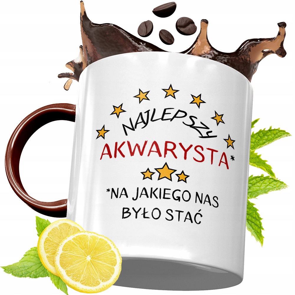 Kubek Bordowy Dla Akwarysty Na Urodziny Prezent Z Nadrukiem Ze Zdjęciem