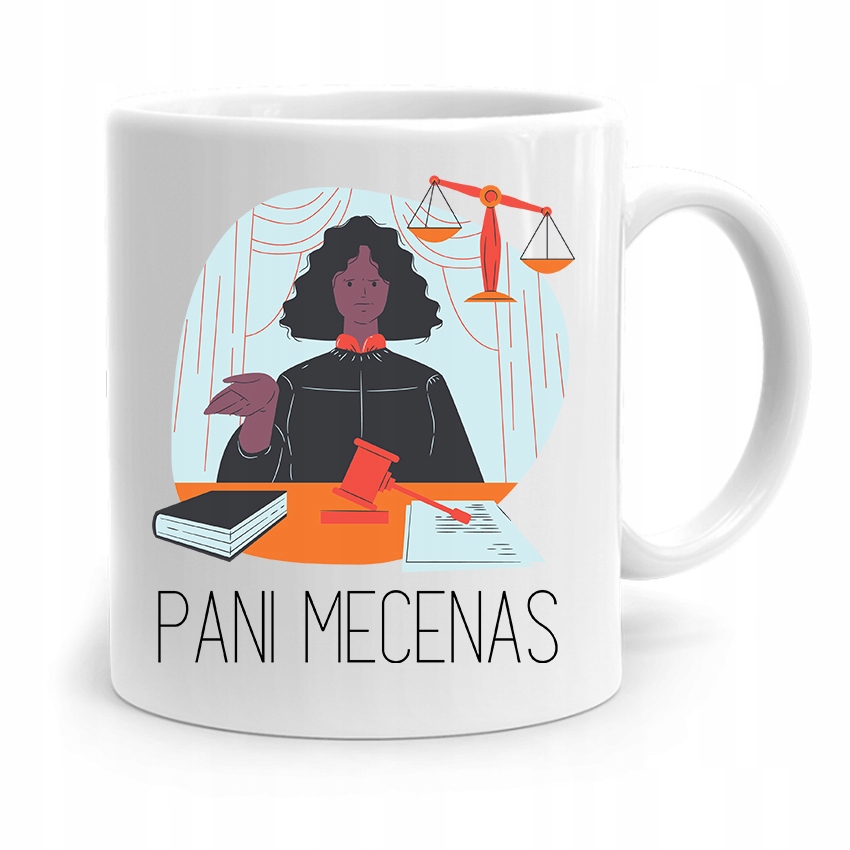 Kubek Dla Prawnika Mecenasa Pani Mecenas Prezent Z Nadrukiem Ze Zdjęciem