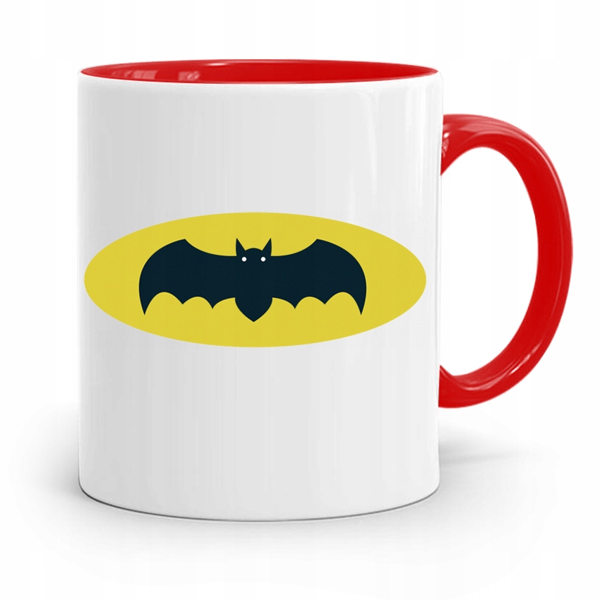 Kubek Czerwony Dzień Dziecka Dla Syna Batman Z Nadrukiem Ze Zdjęciem