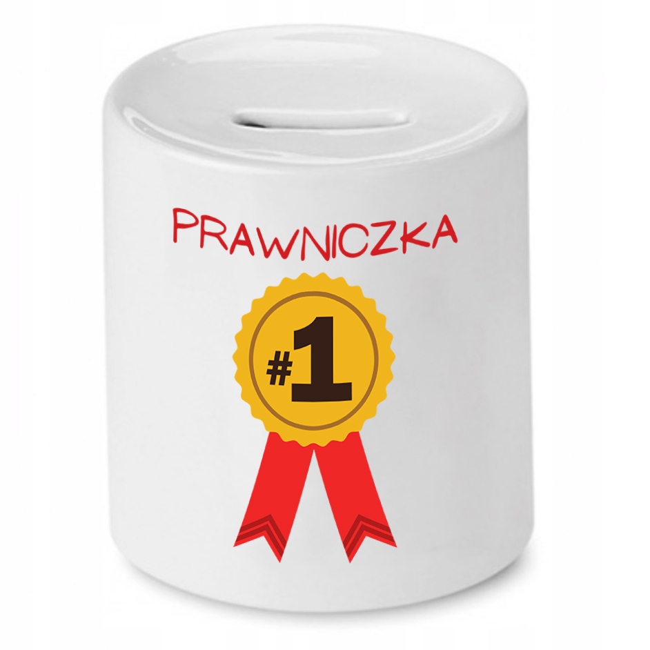 Skarbonka Dla Prawnika Numer Jeden Prezent Z Nadrukiem Ze Zdjęciem