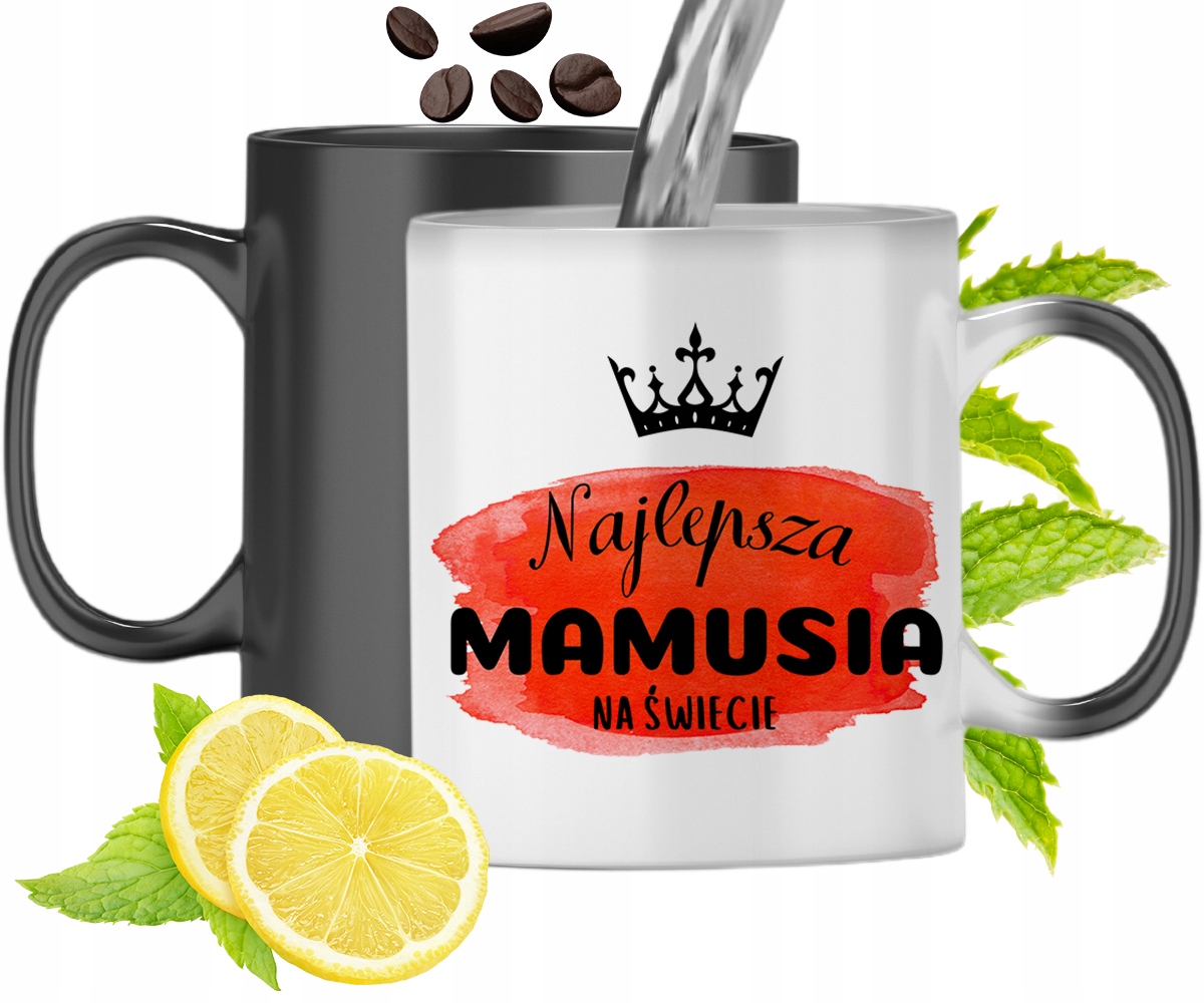 Kubek Magiczny Dla Mamy Zmieniający Kolor Z Nadrukiem Ze Zdjęciem