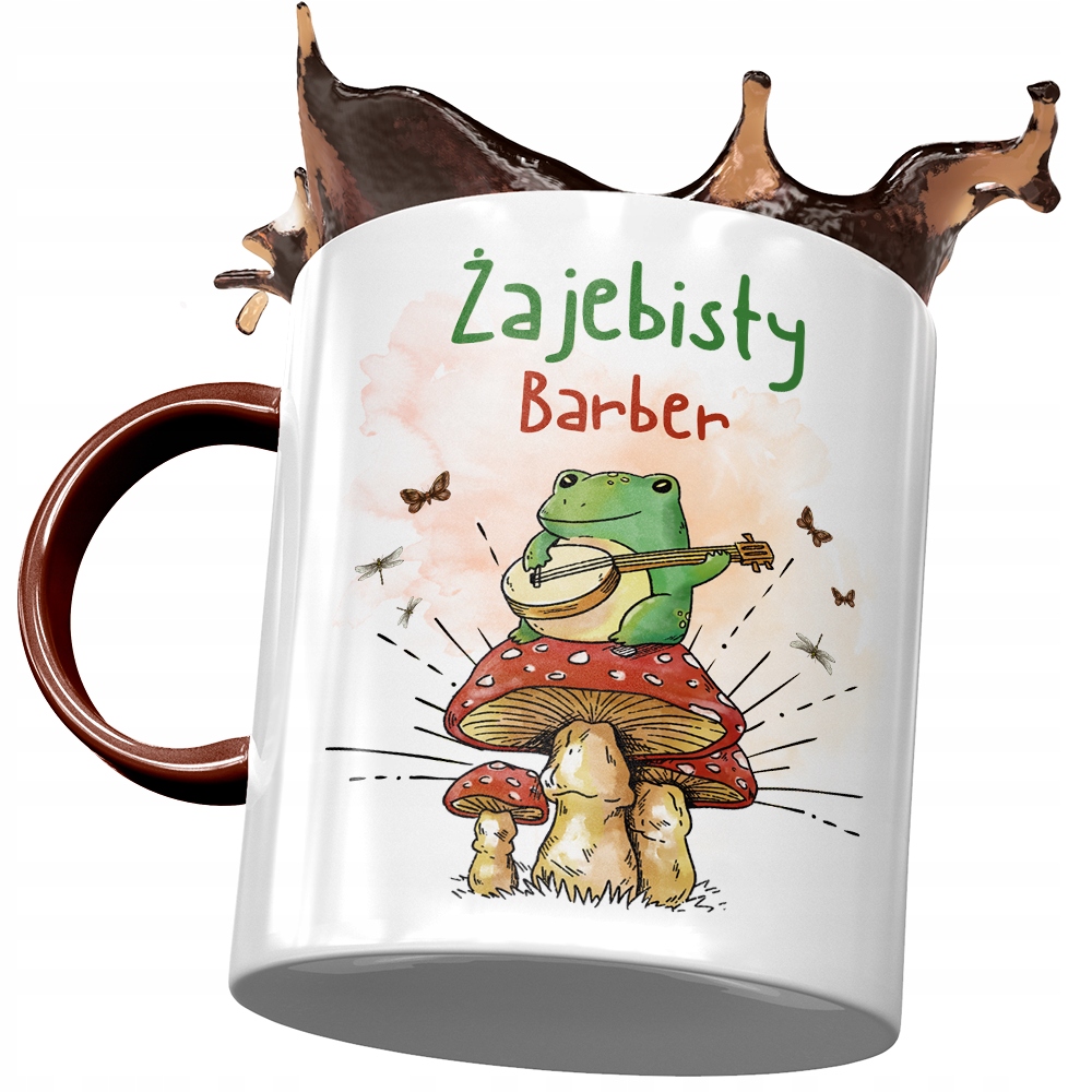 Kubek Bordowy Dla Barbera Żajebisty Barber Prezent Z Nadrukiem Ze Zdjęciem