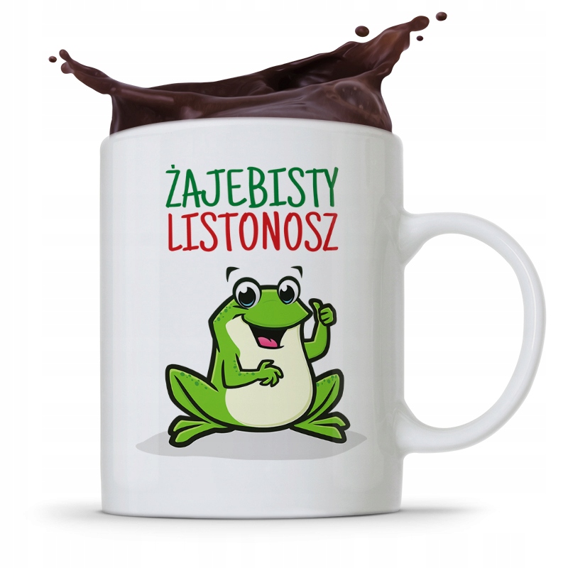 Kubek Prezent Dla Listonosza Żajebisty Listonosz Z Nadrukiem Ze Zdjęciem