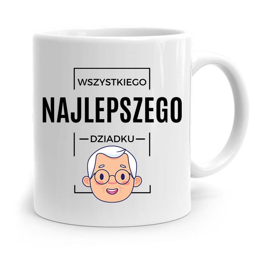 Kubek Na Dzień Dziadka Wszystkiego Najlepszego Z Nadrukiem Ze Zdjęciem
