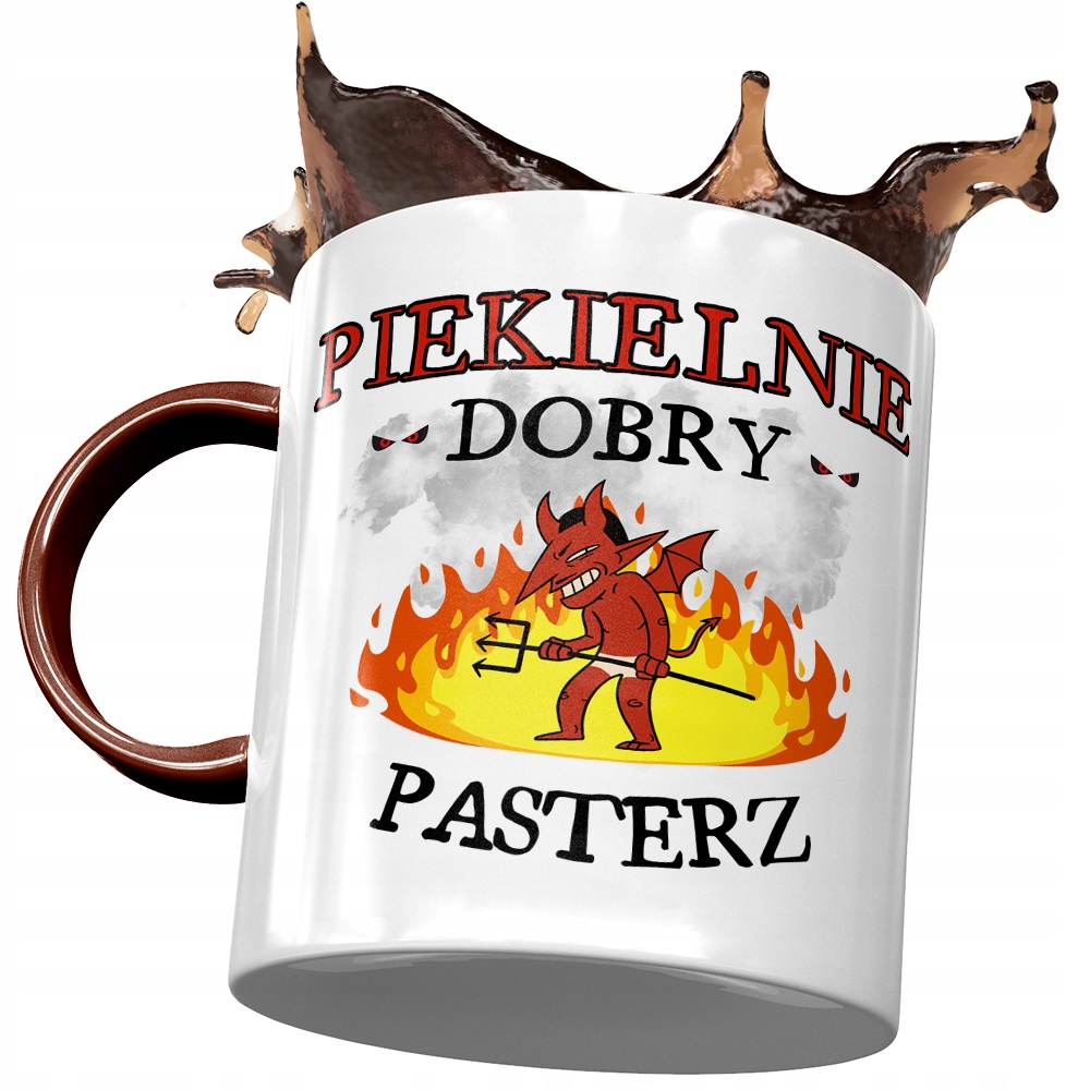 Kubek Bordowy Dla Pasterza Piekielnie Dobry Z Nadrukiem Ze Zdjęciem