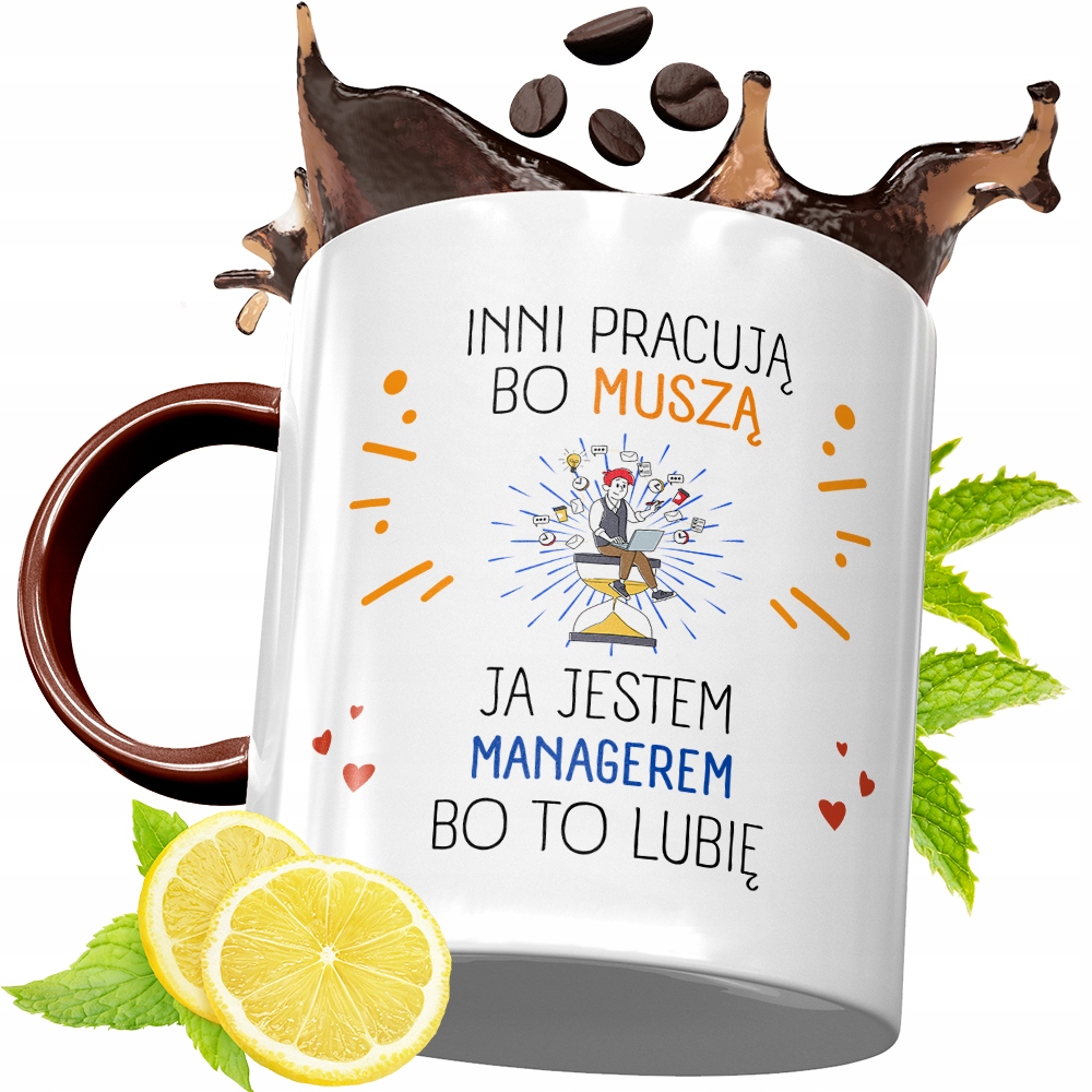 Kubek Bordowy Dla Managera Na Urodziny Prezent Z Nadrukiem Ze Zdjęciem