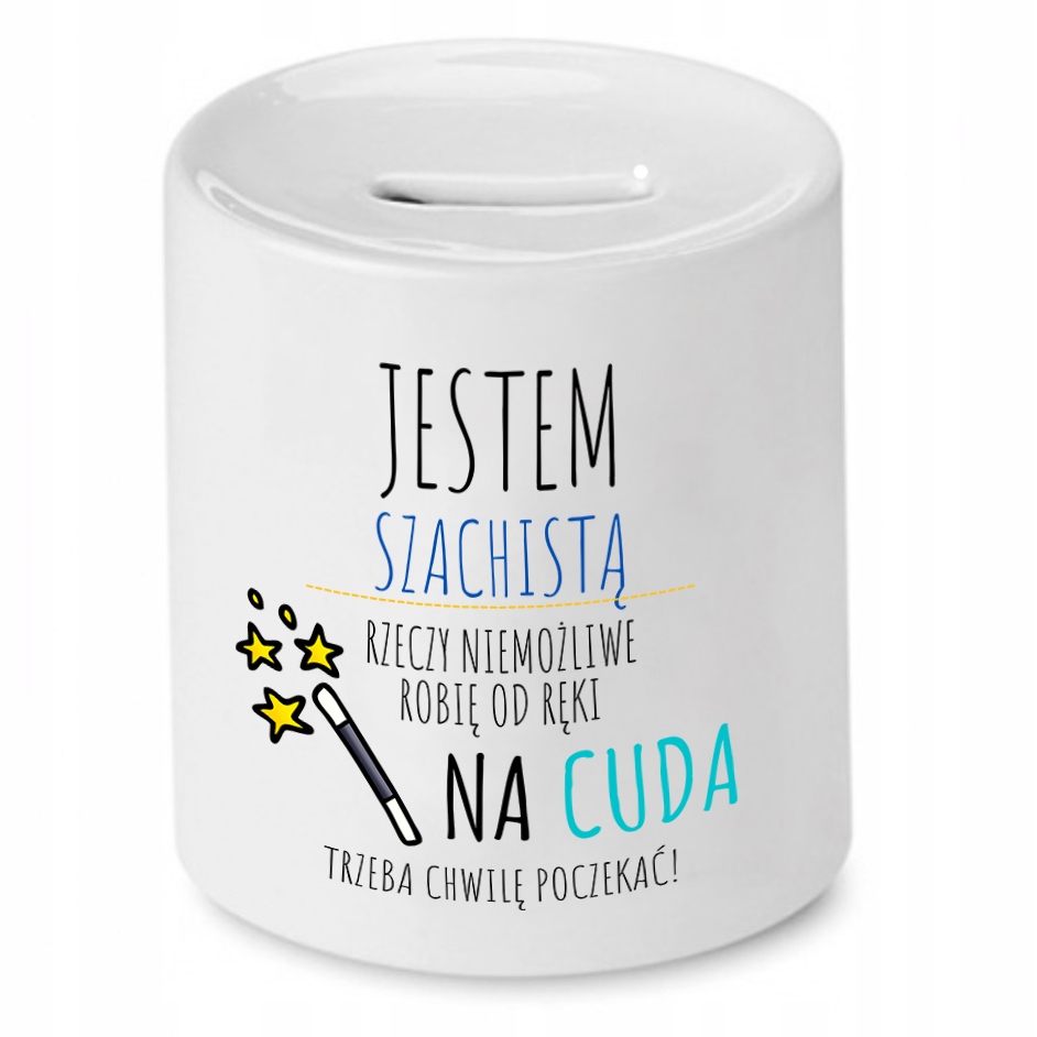 Dla Szachisty Skarbonka Jestem Szachistą Z Nadrukiem Ze Zdjęciem