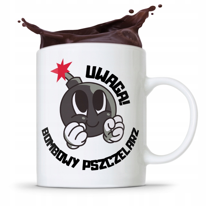 Kubek Prezent Dla Pszczelarza Bombowy Pszczelarz Z Nadrukiem Ze Zdjęciem