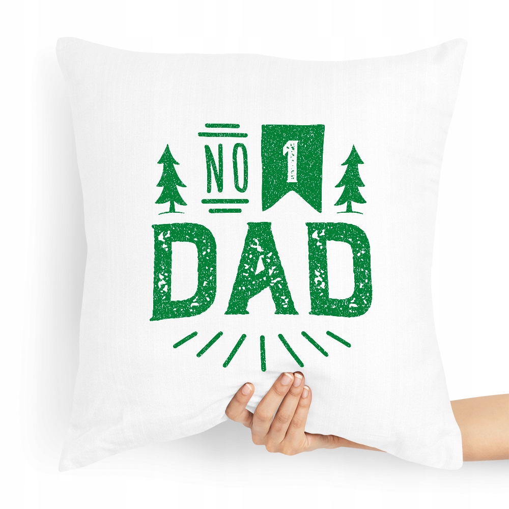 Poduszka Prezent Dla Taty Ojca Nomber 1 Dad Z Nadrukiem Ze Zdjęciem