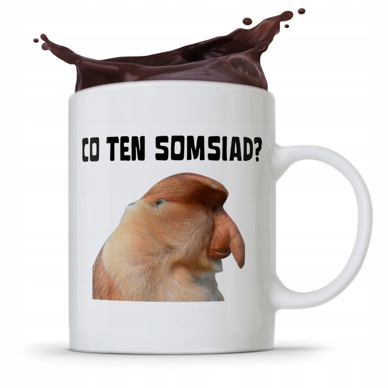 Kubek Śmieszny Janusz Nosacz Co Ten Somsiad? Z Nadrukiem Ze Zdjęciem
