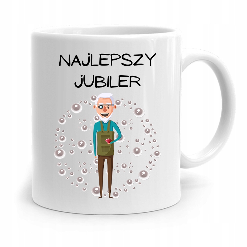 Dla Jubilera Kubek Na Prezent Najlepszy Jubiler Z Nadrukiem Ze Zdjęciem