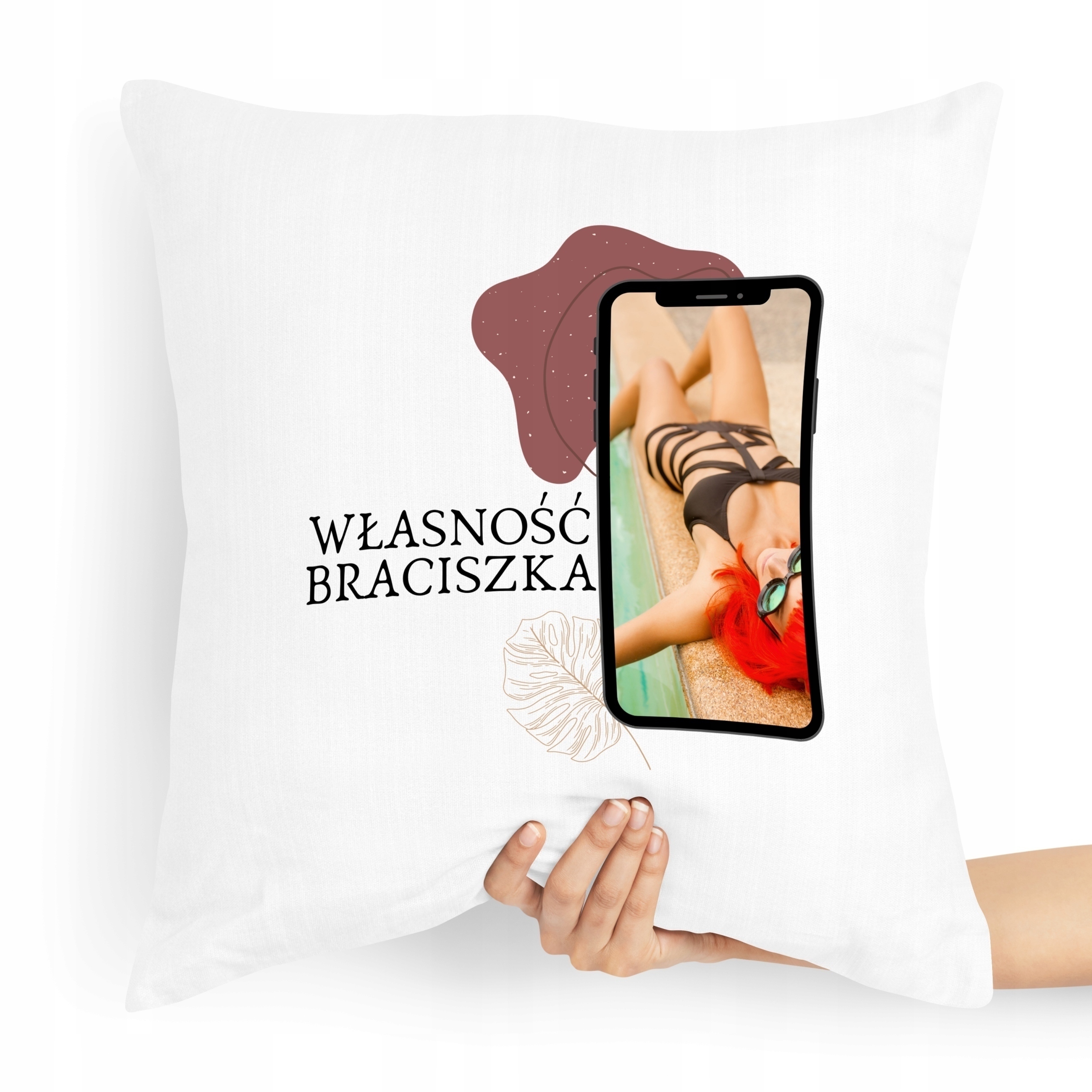Poduszka Prezent Dla Brata Własność Braciszka Z Nadrukiem Ze Zdjęciem