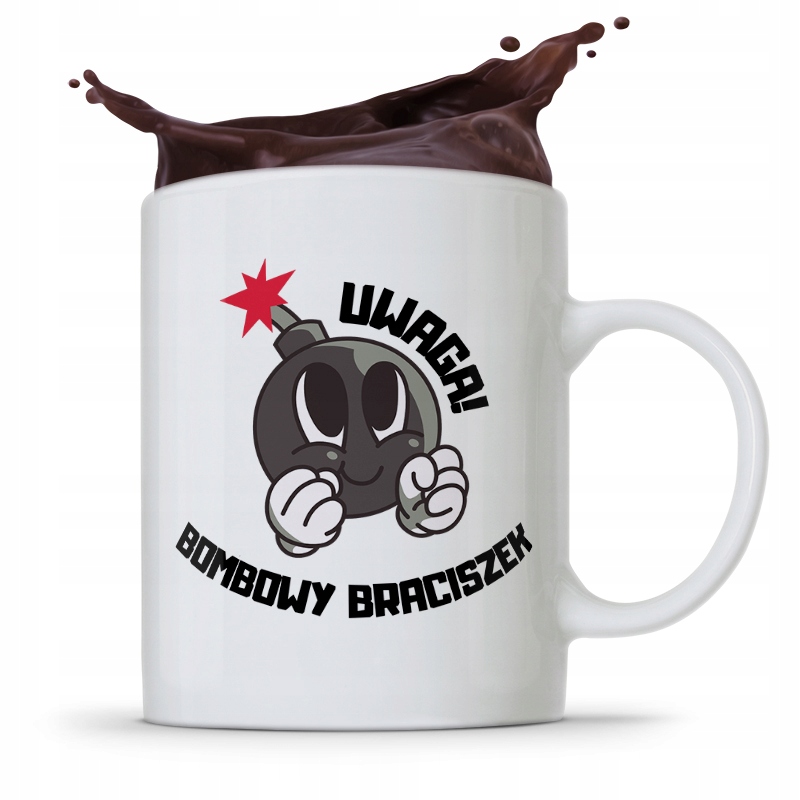Kubek Prezent Dla Brata Braciszka Bombowy Brat Z Nadrukiem Ze Zdjęciem