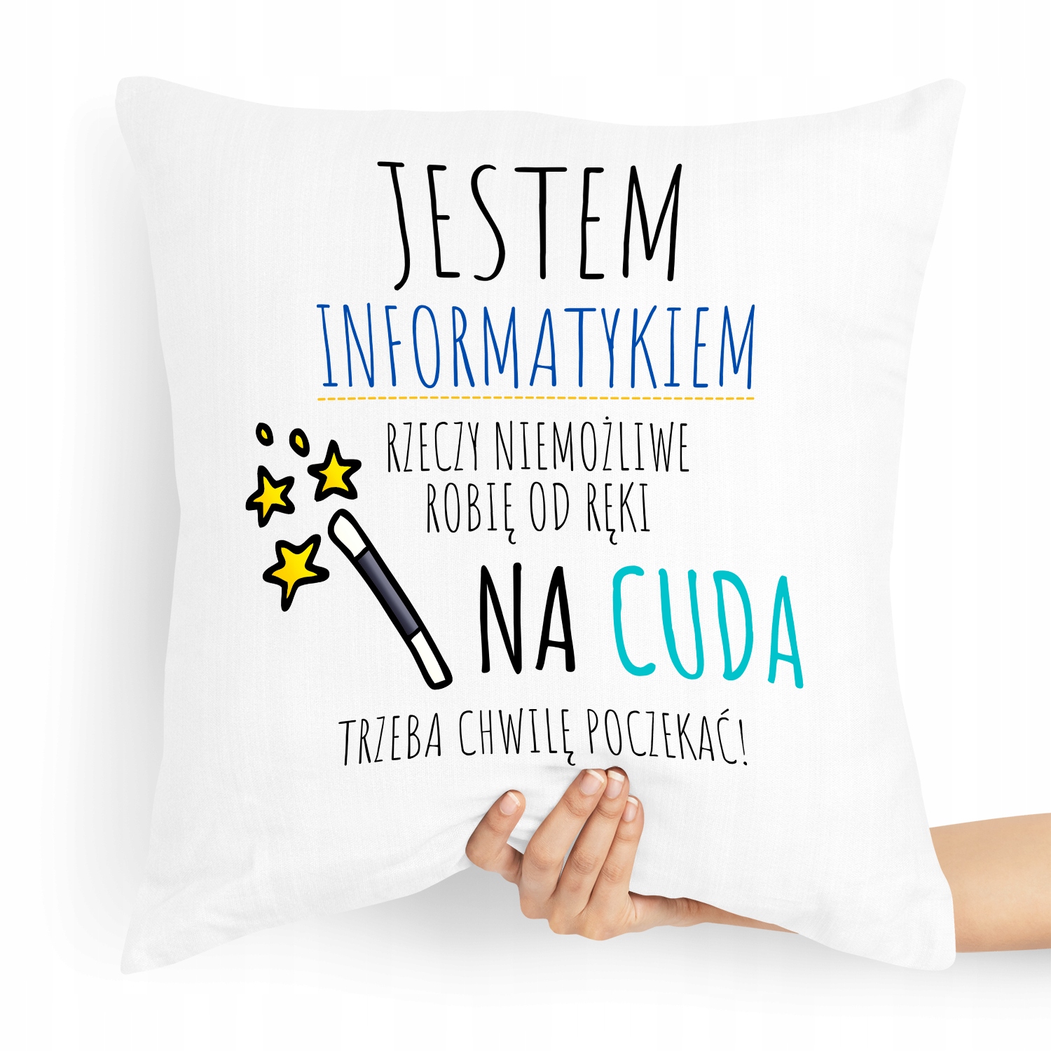 Poduszka Informatyka Niemożliwe Robię Od Ręki Z Nadrukiem Ze Zdjęciem