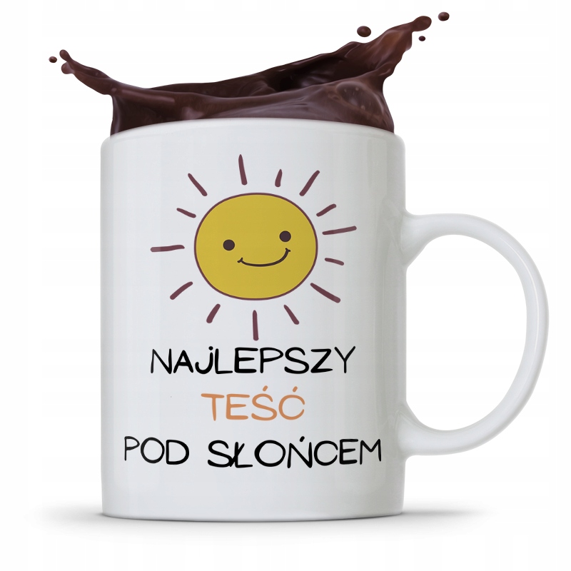 Kubek Prezent Dla Teścia Najlepszy Pod Słońcem Z Nadrukiem Ze Zdjęciem