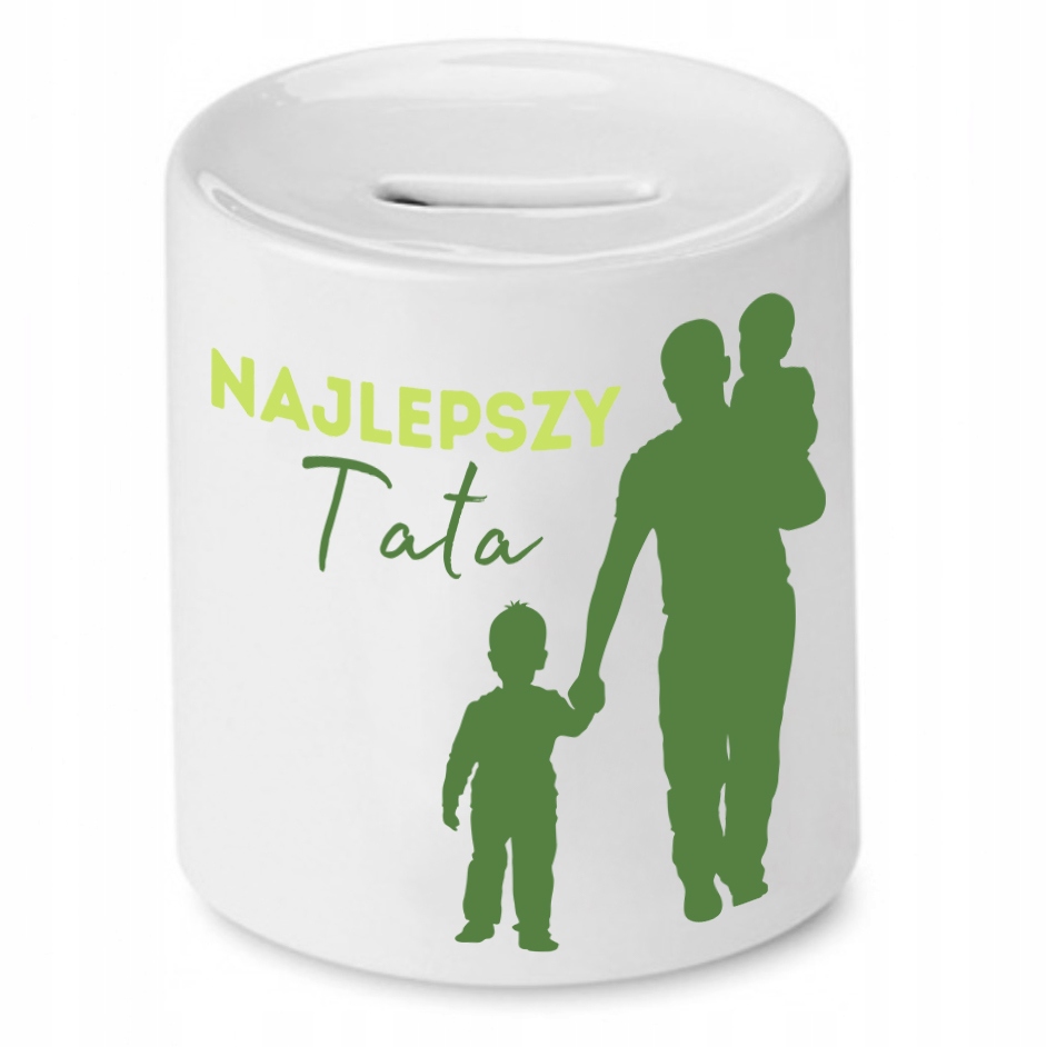 Skarbonka Dla Taty Najlepszy Tata Prezent Z Nadrukiem Ze Zdjęciem