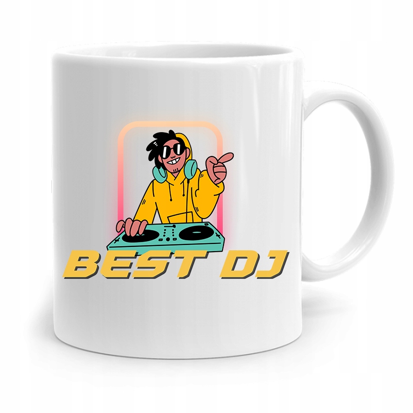 Dla Dja Muzyka Kubek Best Dj Prezent Z Nadrukiem Ze Zdjęciem