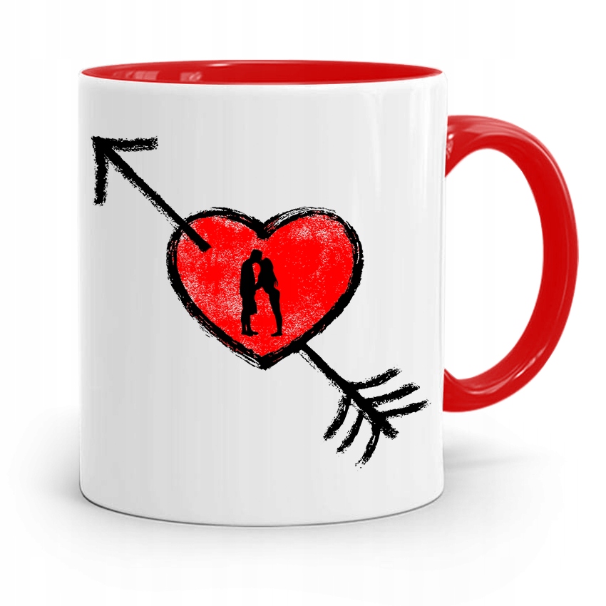 Kubek Czerwony Dla Dziewczyny Żony Couple Z Nadrukiem Ze Zdjęciem