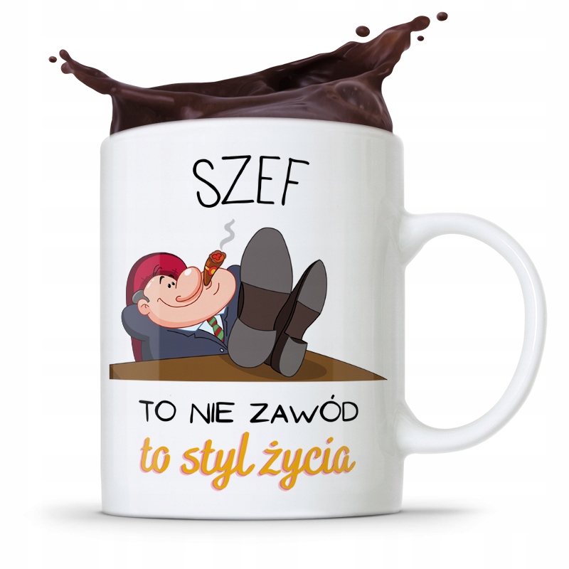 Kubek Prezent Dla Szefa To Nie Zawód Do Styl Życia Z Nadrukiem Ze Zdjęciem