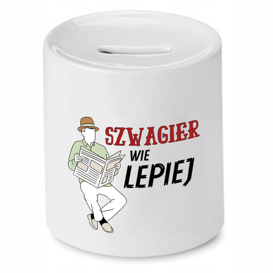 Dla Szwagra Skarbonka Marketing Prezent Z Nadrukiem Ze Zdjęciem