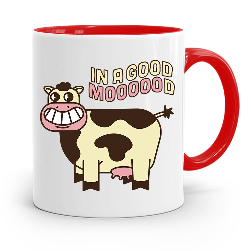 Kubek Czerwony Weterynarza In A Good Moood Prezent Z Nadrukiem Ze Zdjęciem