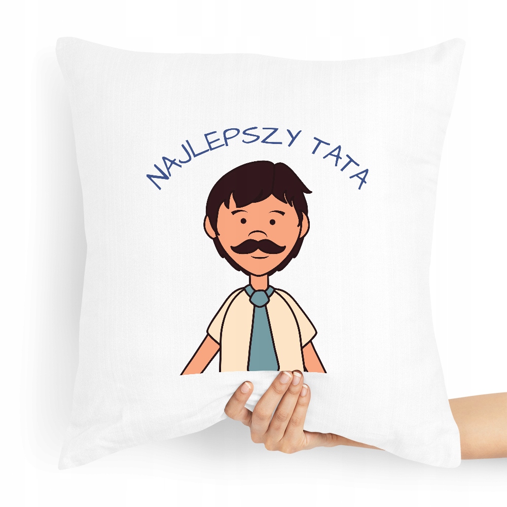 Poduszka Prezent Dla Taty Ojca Najlepszy Tata Z Nadrukiem Ze Zdjęciem
