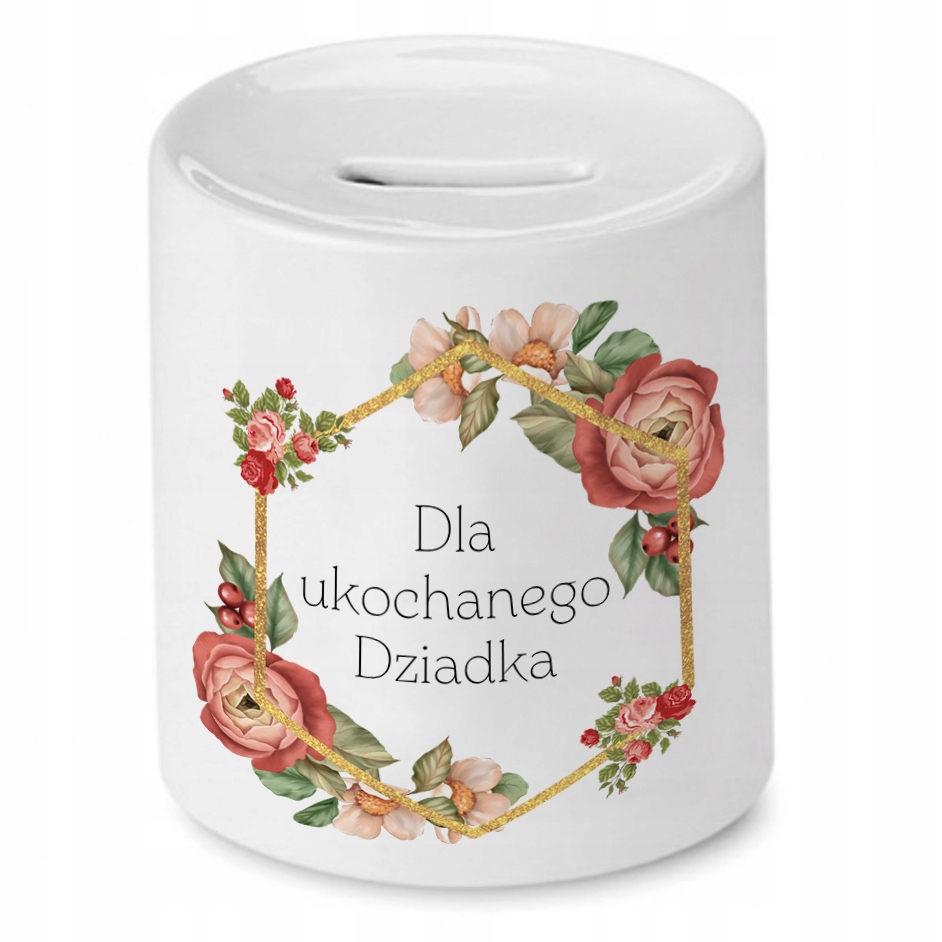 Skarbonka Dzień Dziadka Dla Ukochanego Dziadka Z Nadrukiem Ze Zdjęciem