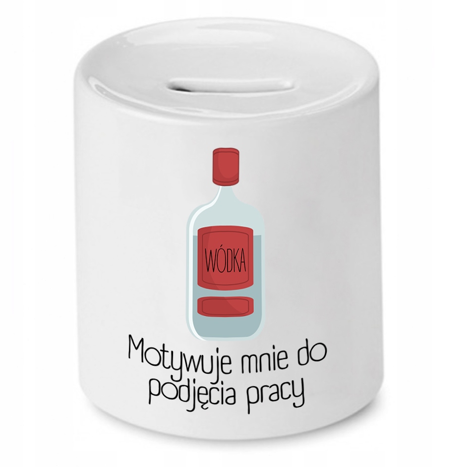 Skarbonka Dla Budowlańca Motywuje Mnie Do Pracy Z Nadrukiem Ze Zdjęciem