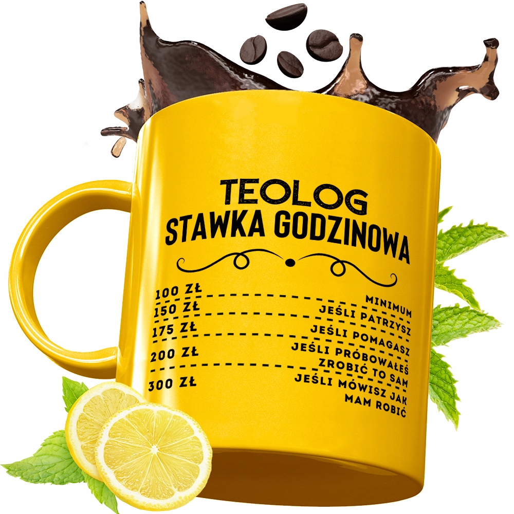 Złoty Kubek Premium Dla Teologa Prezent Z Nadrukiem Ze Zdjęciem