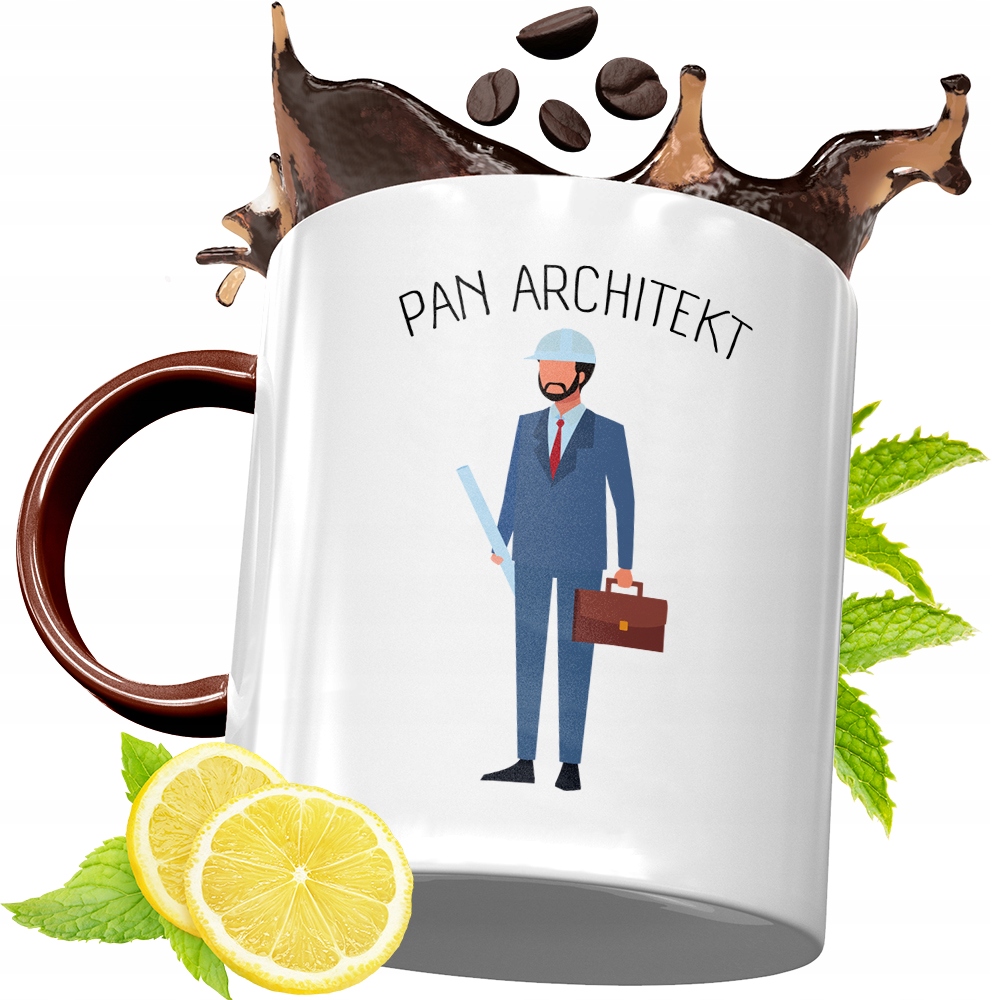 Kubek Bordowy Dla Architekta Na Urodziny Prezent Z Nadrukiem Ze Zdjęciem