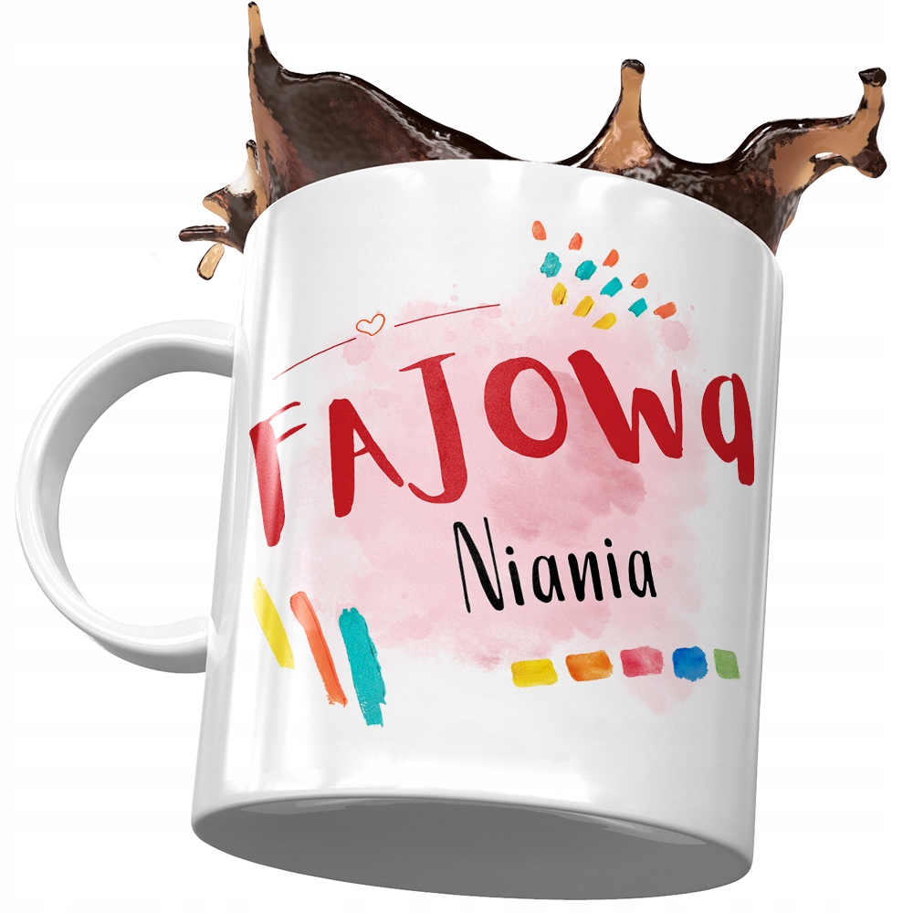 Kubek Dla Niani Fajowa Niania Na Prezent Urodziny Z Nadrukiem Ze Zdjęciem